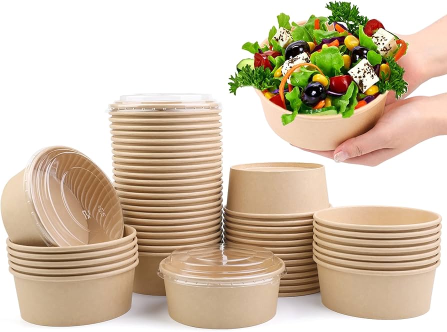 1500ml Paper Salad Bowl (Kraft)